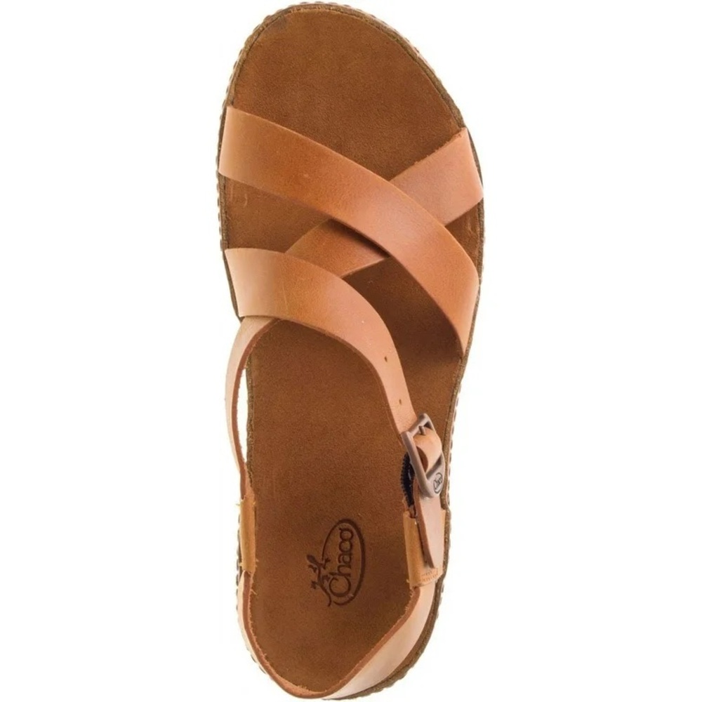Chaco Tan Leather Strappy Sandals
